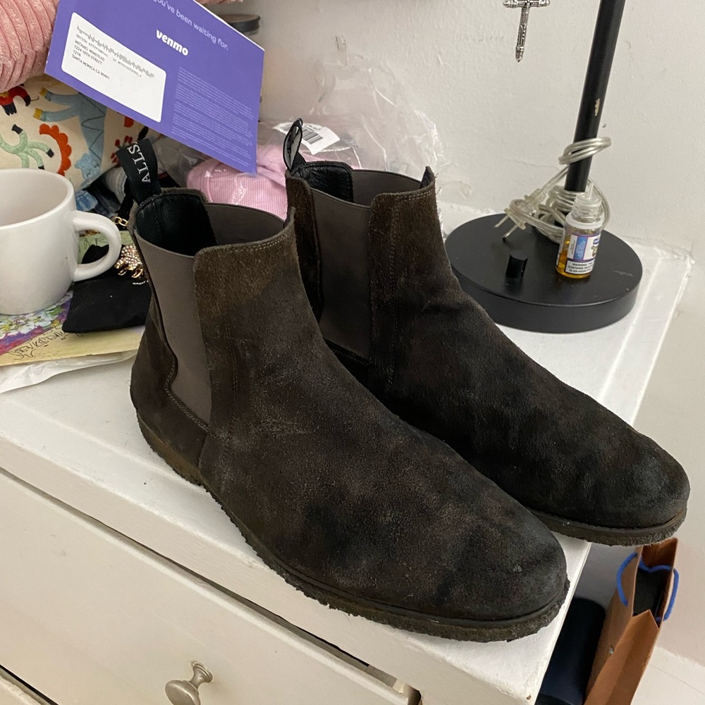 All Saints Chelsea Boot in Smokey Gray